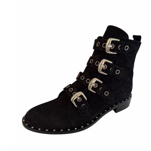 NOTABENE COPENHAGEN Studded buckle boots sz 39 1/2 / 9 - Picture 4 of 9